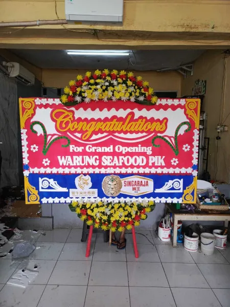 Papan Bunga Ucapan Selamat Tempat Pernikahan Tangerang Selatan